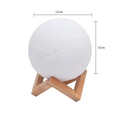 LED Night Light Rechargeable 3D Print Moon Lamp Touch Moon Lamp Children Night Lamp Table Lamp Home Bedroom Decor Birthday Gifts