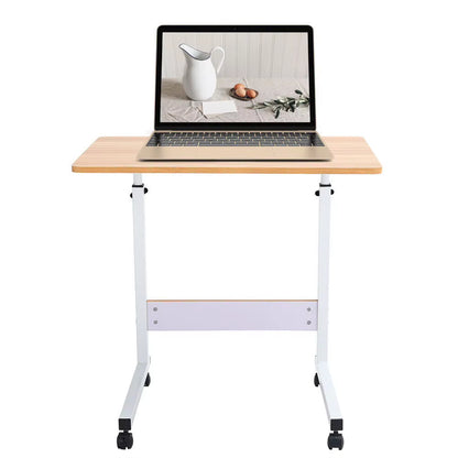 Mobile over Bed Chair Table Hospital Overbed Height Adjustable Laptop Tray Stand